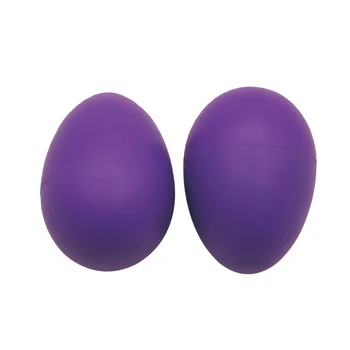 Двойката играчка шок яйца-шейкеров 5,6x3,9 см, барабани, ритмични музикални инструменти лилав цвят