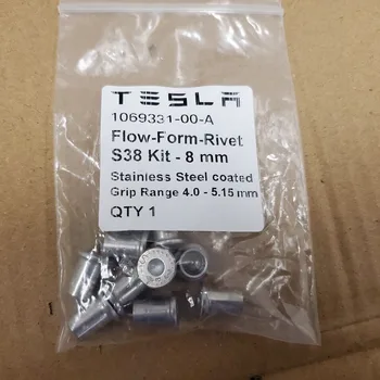 Детайл # 1069331-00-A (10 бр), За Нитове Tesla Комплект Копчета S38 във формата на Поток от Висококачествена неръждаема Стомана - 8 mm, Обхват на захващане на 4,0-1,5 мм