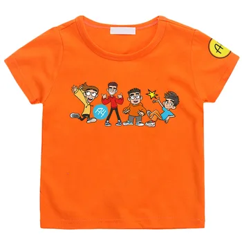 Детска търговска марка A4 Lamba Тениска за момичета формат А4, Върховете на малки момчета, Дамски и мъжки дрехи, Лятна тениска с къс ръкав, 100% Памук