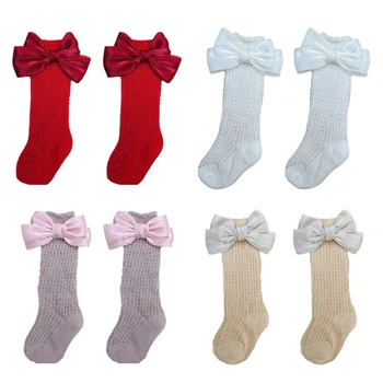 Детски чорапи от 0 до 3 години, детски чорапогащи до коляното, дишащи памук, гамаши, мрежести чорапи за момичета 69HE