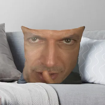 Джеф Голдблум, възглавница за лице, декоративни възглавници за луксозни дивана, Коледни възглавници, калъфи за мека мебел
