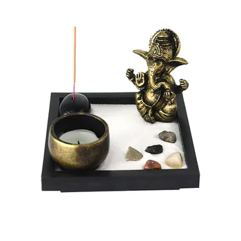Дзен-слон, Бог Буда, Маса за домашно поклонение, украса за масата, свещници на фън шуй, кадилница за подаръци в стил фън шуй