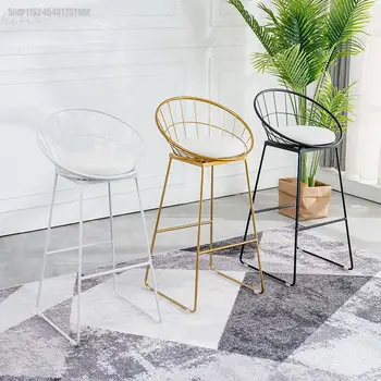 Дизайнерски трапезни столове в скандинавски стил с облегалка, модерни офис столове за чакане, шезлонги за почивка, Ясла, Ресторант