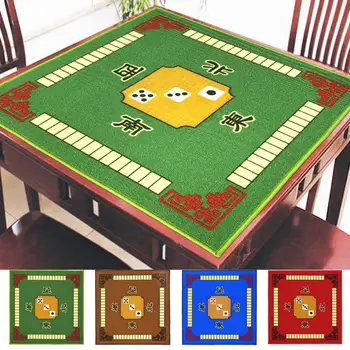 Домашен подложка за махджонг, устойчива на плъзгане на кутията на масата, за да mahjong, с Квадратно намаляване на шума, защитен калъф за десктоп игри Маджонг за хол