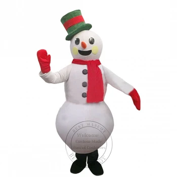 Достъпни размер за възрастни, Червена шапка, Костюм талисман на снежен човек, тема маскарадного костюм, костюмиран