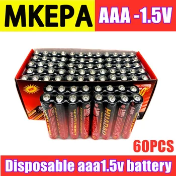 Еднократна батерия 1.5 v AAA Въглеродни батерии Безопасни Силни взривозащитени 1,5-Вольтовые AAA Батерии UM4 Batery Без живак