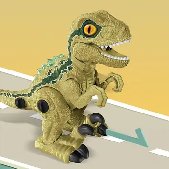 Електрически играчки-динозаври, прогулочный реактивен свят на динозаврите с led подсветка и реалистични звуци, пръскане на вода, детска играчка-динозавър, подарък за рожден ден за деца