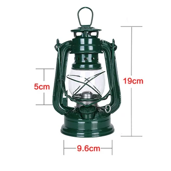 Желязна керосин лампа, Керосин лампа 19*9,62 см, Лампа за къмпинг, лека маслена лампа в средиземноморски стил, ретро баня на открито