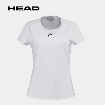 Женската тенис фланелка 2022 Head с къс ръкав, риза с ВРАТОВРЪЗКА БРЕЙКОМ, дамски спортни дрехи за фитнес