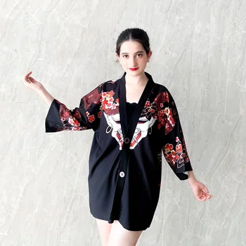 Женското кимоно Хаори Юката, дамски японската дрехи, cosplay, японска градинска облекло в стил харадзюку, женско кимоно, риза, азиатски дрехи, блуза