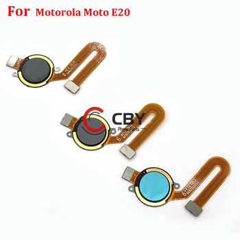 За Motorola Moto E20 четец на пръстови отпечатъци Touch ID сензор Клавиш за връщане на Бутон Вкъщи Гъвкав кабел, резервни Части за ремонт на