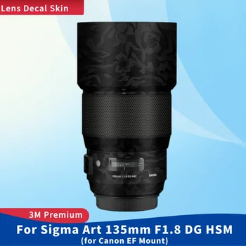За Sigma Art 135 мм F1.8 DG HSM за Canon EF Mount Стикер на Кожата Vinyl Амбалажна фолио За Обектива на Камерата Защитен Стикер за Тялото Защитно Покритие