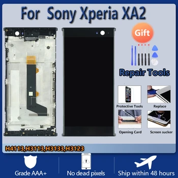 За Sony Xperia XA2 LCD екран възли с докосване на стъклото на предния панел За Sony XA2 H4113 H3113 H4133 H3123 LCD дисплей оригинален