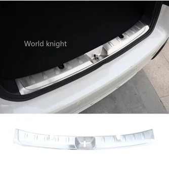 За SUBARU XV 2018-2022 Черно багажника на колата от неръждаема стомана, Вътрешна задната кутия за задната част на Бронята Педальная плоча на кутията на панела Аксесоар за полагане на автомобила