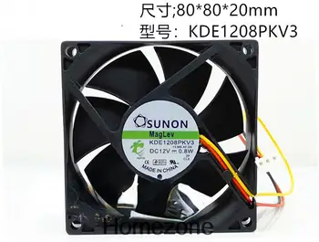 За SUNON KDE1208PKV3 8020 8 см 3-кабелна измерване на скорост на вентилатора за охлаждане