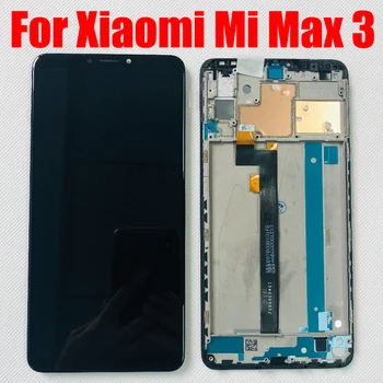 За Xiaomi Mi Max 3 LCD Дисплей Панел Матричен Модул Mi MAX3 LCD сензорен Екран с Цифров преобразувател Докосване на Стъкло в Събирането на Рамката
