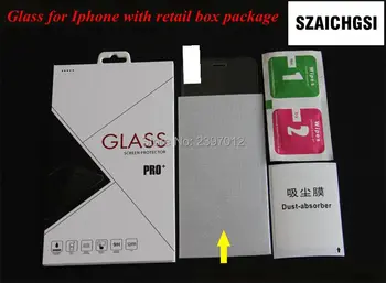 Защитно фолио от закалено стъкло SZAICHGSI 9H 0,26 mm за apple iphone 4/4s с търговия на дребно предавателна на едро 100 бр./лот