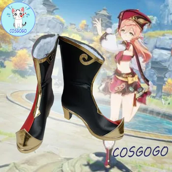 Играта Genshin Impact Yanfei/ Обувки на висок ток, обувки за cosplay за Хелоуин, изработени по поръчка, на новост 2021 г.