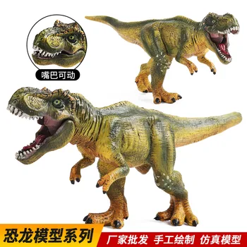 Имитация на света на динозаврите Фигурка Модел на тиранозавър рекс Rex ходене у устата Подвижната фигурка Образователни учебни помагала, Подарък играчка за момчета