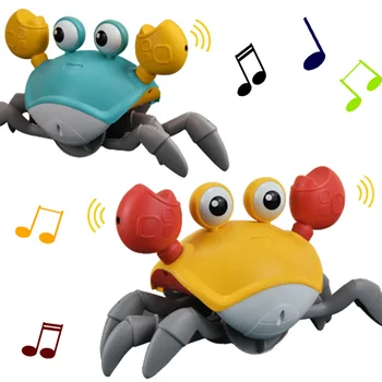 Индукционный бягство Ползающий раци Електрически домашен любимец Мига Музикален Интерактивни играчки за ранно развитие на Подаръци за децата, Baby Kids