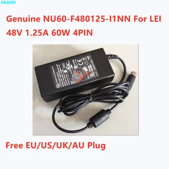 Истински NU60-F480125-I1NN 48V 1.25 A 60W 4PIN адаптер за зарядно устройство ЛЕЙ LEADER I. T. E