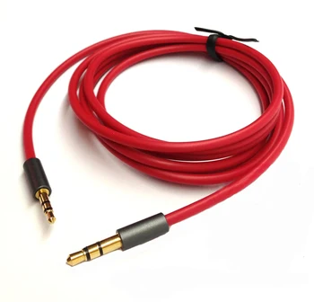 кабел за слушалки 2,5 мм-3,5 мм от щепсела до штекеру гумата кабел aux 100 см