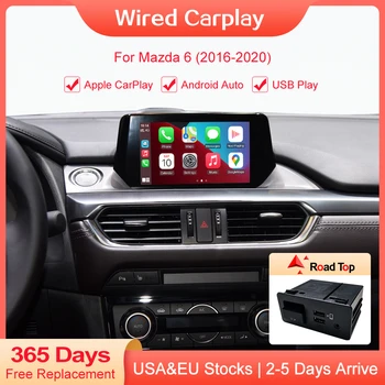 Кабелен CarPlay Android Auto USB Адаптер hub OEM за Mazda 6 2 3 CX3 CX5 CX9 MX5 2016-2020 СЪС системата на Mazda Connect