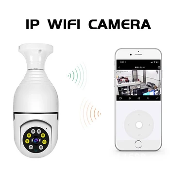 Камера за Наблюдение за Крушка за Нощно Виждане 1080P high definition Дистанционно Видеомониторинг на Сигурността В Закрито Безжична WiFi Камера