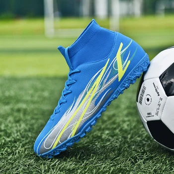 Качествени футболни обувки Messi Здрава Лека футболни обувки с ниски берцем Удобни спортни маратонки за футзала в насипно състояние 32-47 Размер