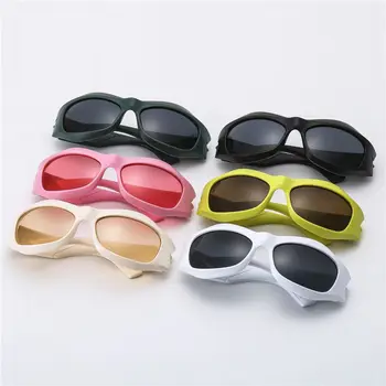 Киберпънк Y2K Слънчеви Очила Дамски Спортни Слънчеви Очила за Мъже Спортни слънчеви Очила са Модерни Нюанси Котешки Очи Слънчеви Очила С Обертыванием Около Точки