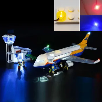 Комплект USB лампи за конструктори Lego 60262 от дизайнери моста на пътнически самолет - (Модел LEGO комплект не е включена)