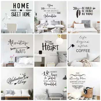 Креативни стикери за стена с надпис английската азбука, украса на атмосферата на кухни, спални, самозалепващи се, могат да бъдат отстранени, дизайн стени