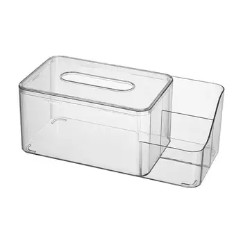 Кутия за Салфетки Преносим Лъскав Край TPE Видим Калъф За Съхранение на Салфетки с Голям Капацитет за Съхранение в Кухнята