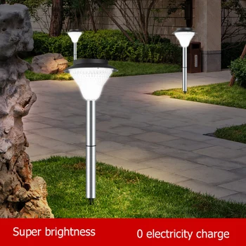 Лампа BROTHER Solar Light Contemporary Lawn Lamp LED Водоустойчива IP65 за открит декоративен двор, парк, Градина