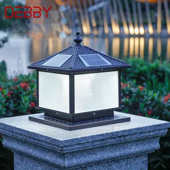 Лампа DEBBY Solar Post Lamp LED Outdoor Creative Simple Pillar Светлини Водоустойчива IP65 за дома, Вилата, хотела, двора, веранда