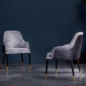 Лесен Луксозен Кът за Модерен Стол е Просто Домашен Стол За възрастни Nordic Hotel Sample Room Ресторантско стол