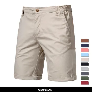Летни нови ежедневни памучни шорти, мъжки прав тесни панталони Five Points в европейския и американския стил, по-големи размери, обикновена спортни къси панталони