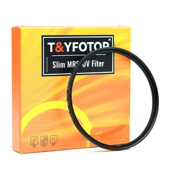 Леща с UV филтър T & Y FOTOP 37-86 мм MC Ultra Slim Оптика с Многослойно Защитно покритие 37 мм и 49 мм 52 мм 58 мм 62 мм 67 мм 77 мм и 82 мм