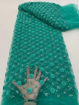 Луксозно бельо сватбена рокля с мъниста и пайети от нова многоцветни тъкани, бродирани 3D стерео пайети