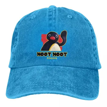 Лятна шапка с сенника Pinguuu хип-хоп Шапки Pingu Noot Noot Ковбойская шапка Заострени шапки