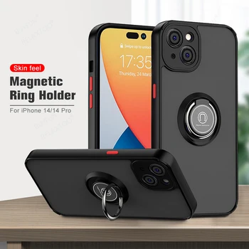 Магнитен калъф за телефон iPhone 14 13 12 11 Pro Max plus, мултифункционален околовръстен притежателя, протектор за iphone14, защитната обвивка