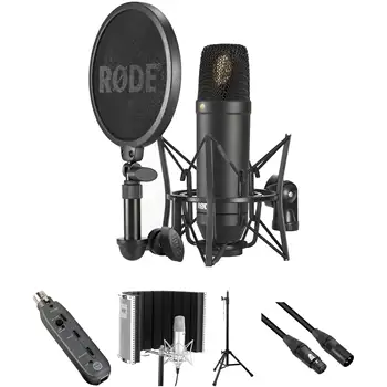 Микрофон Rode NT1 с комплект за настройка на записа вокали