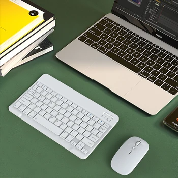 Мини Bluetooth клавиатура, безжична клавиатура, акумулаторна за iPad, телефон, таблет, английска клавиатура за Android и ios и Windows