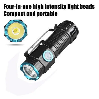 Мини Led фенерче с висока мощност, лампа за къмпинг, акумулаторна батерия водоустойчив, силна светлина, специална мултифункционална лампа на открито