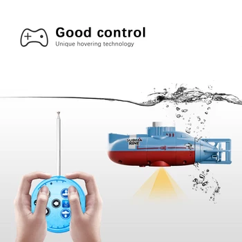 Мини-радиоуправляемая подводница, имитирующая подводна лодка, мини-играчка модел на подводница с дистанционно управление, водоустойчива играчка за гмуркане