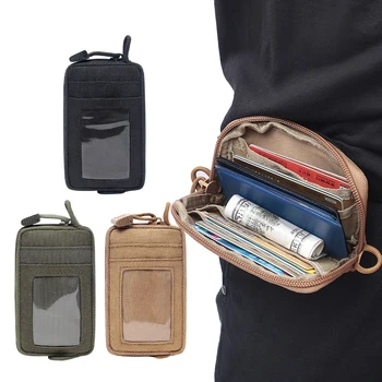 Мини-тактически чантата си, водоустойчив държач за карти, ключове, чанта за пари, малка поясная чанта, градинска ловно военна богат на функции поясная чанта