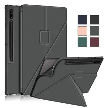 Многофункционален Сгъваем калъф Funda За Samsung Galaxy Tab S8 Ultra Case, Държач за Моливи SM-X900 SM-X906, 14,6 