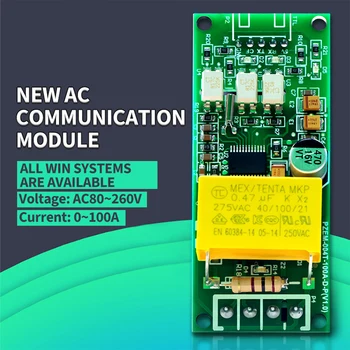 Многофункционален Цифров Измерител на ac 0-100A 80-260 В W Мощност Волта Усилвател Тестов Модул за Ток PZEM-004T За Arduino TTL COM2\ COM3 \ COM4