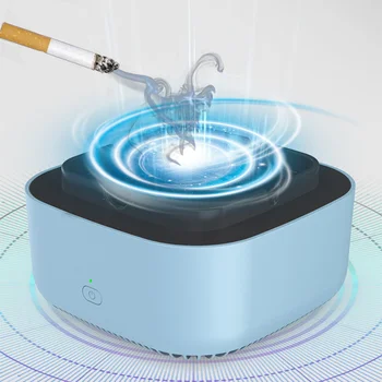 Многофункционална пепелник С функция за пречистване на въздуха За филтриране на тютюнев дим от цигари, Премахване на миризмата, Аксесоари за пушачи