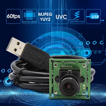 Модул камера 640* 480P 1/4 инча CMOS OV7725 USB 2.0 MJPEG 60 кадъра в секунда мини-такса за фотоапарата usb е най-малкият модул, уеб камера usb